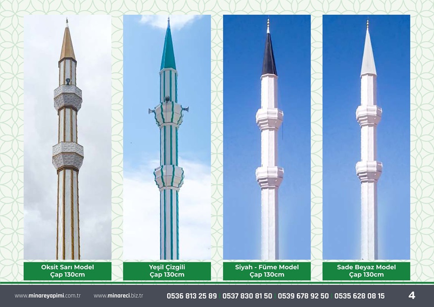 metal çelik cami minaresi yapan firmalar