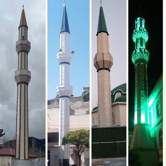 cami çelik minare fiyatları