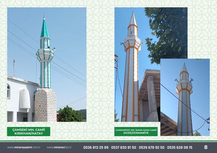 Mini Minare Fiyatları - Küçük Çelik Minare Fiyatları